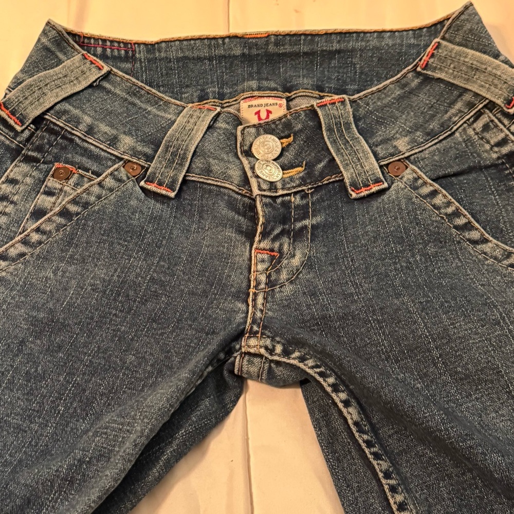 Y2K VINTAGE True Religion Sammy Jeans Women's Size 26"  , Low Rise